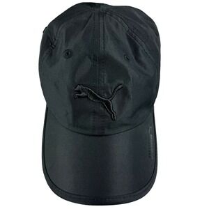 Puma Men's Cap Size OSFA Black Adjustable Hat Embroidered Logo One Size‎
